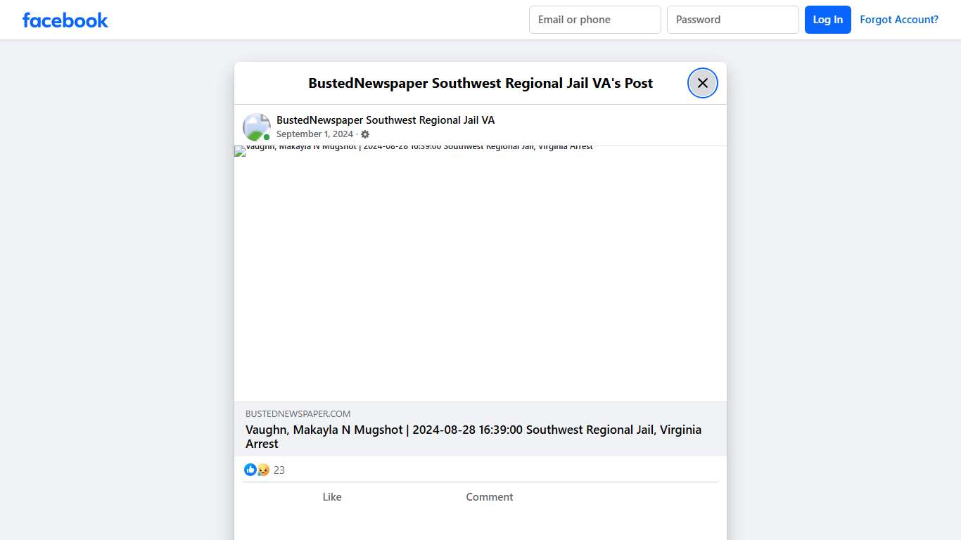 BustedNewspaper Southwest Regional Jail VA | Facebook