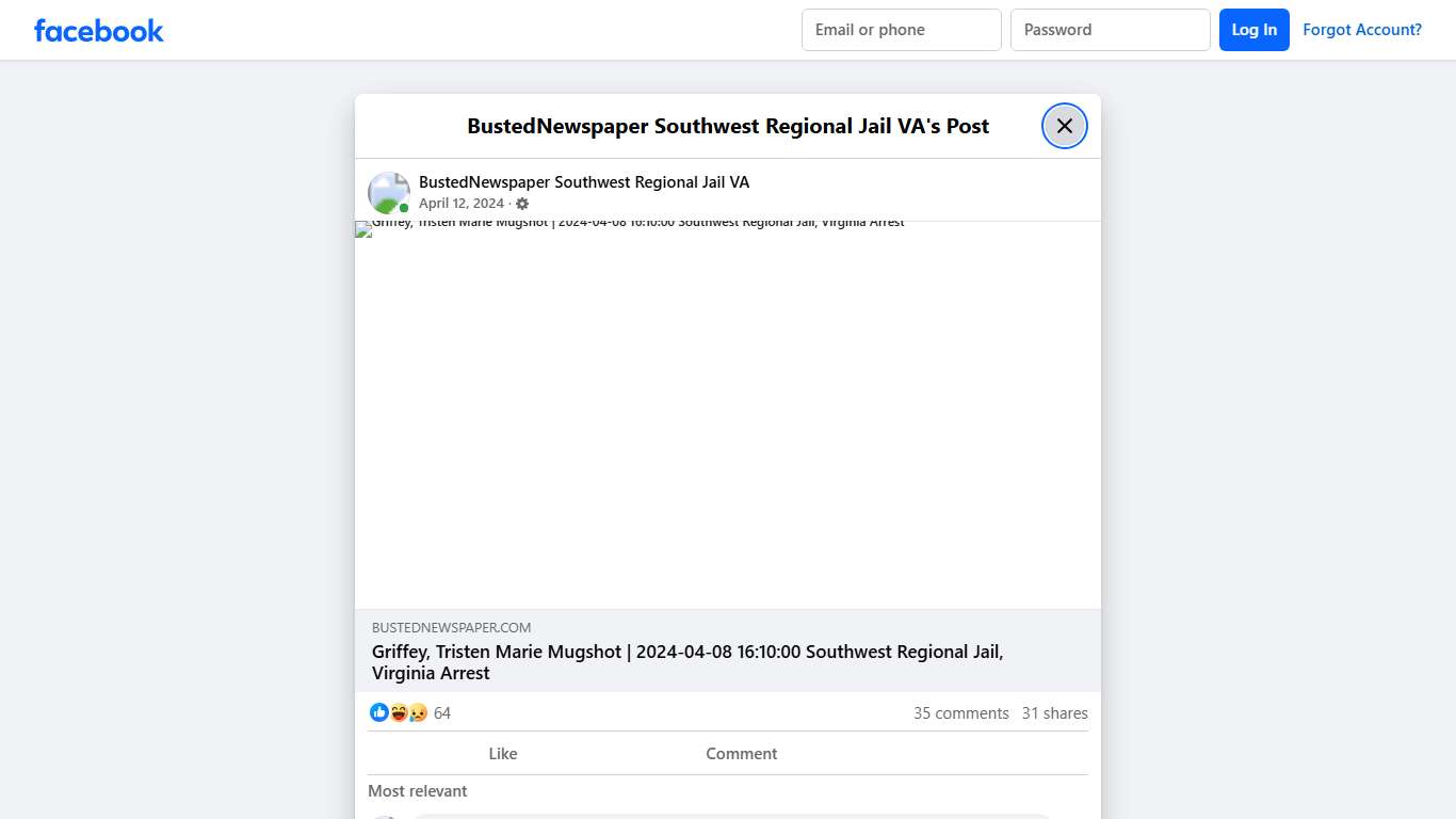 BustedNewspaper Southwest Regional Jail VA | Facebook