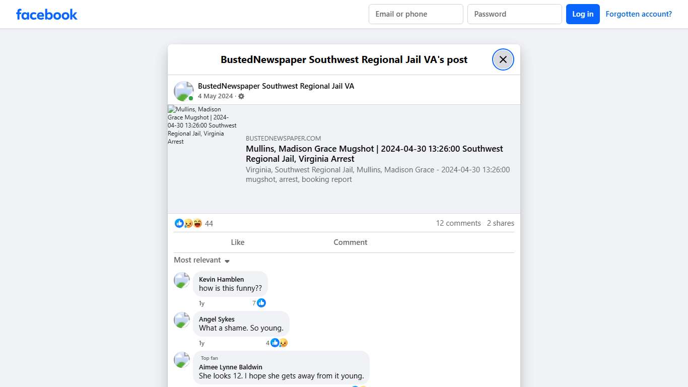 BustedNewspaper Southwest Regional Jail VA | Facebook